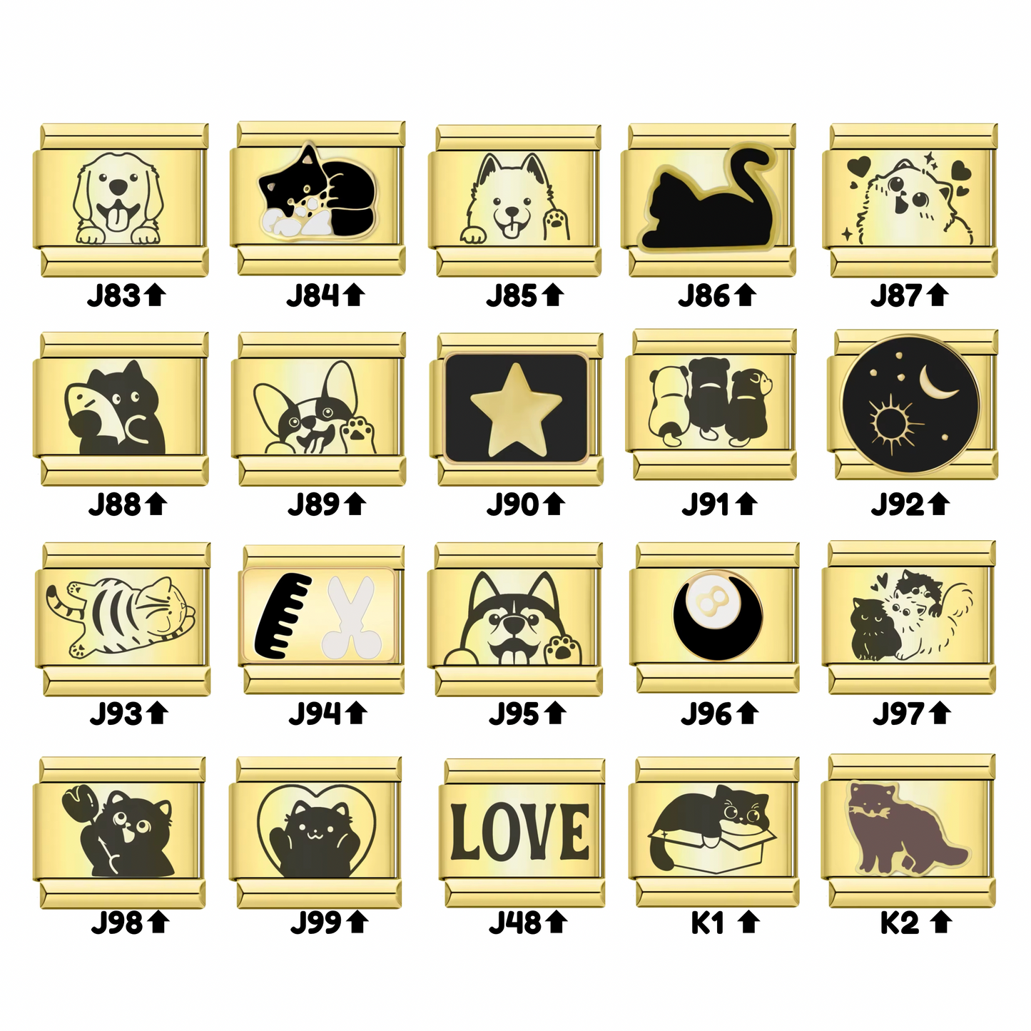 Gold Pets - Italian Charms