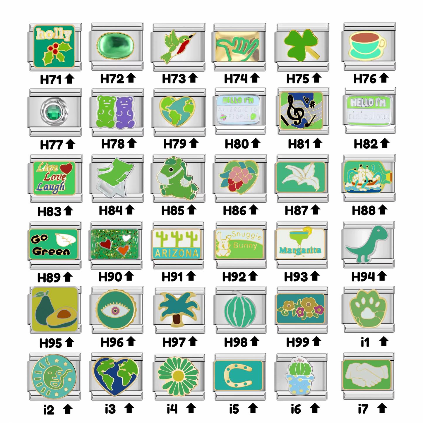 Green Aesthetic - Italian Charms