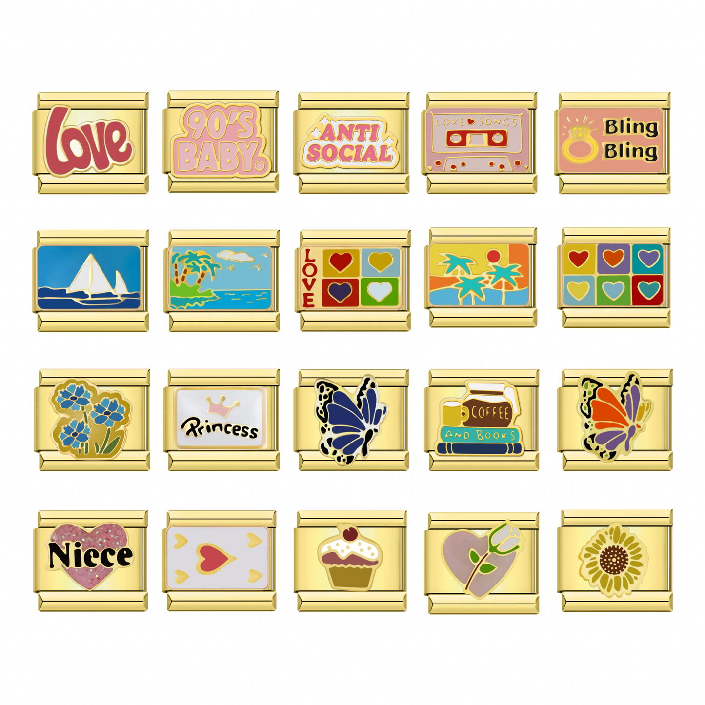 Gold Assorted - Italian Charms