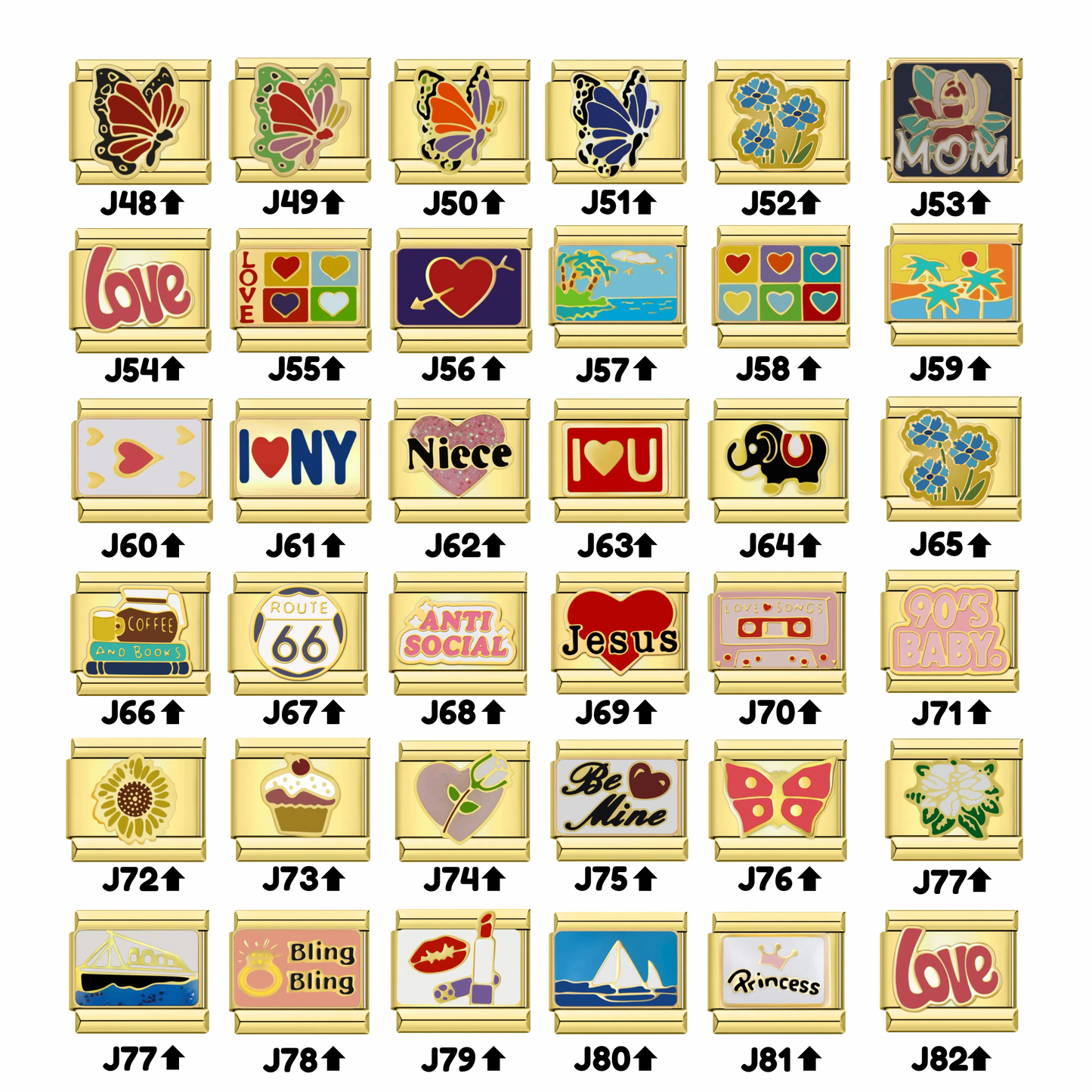 Gold Assorted - Italian Charms