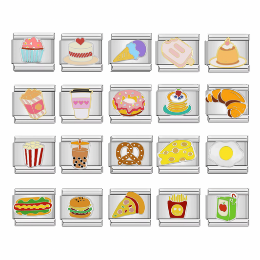 Silver Food - Italian Charms