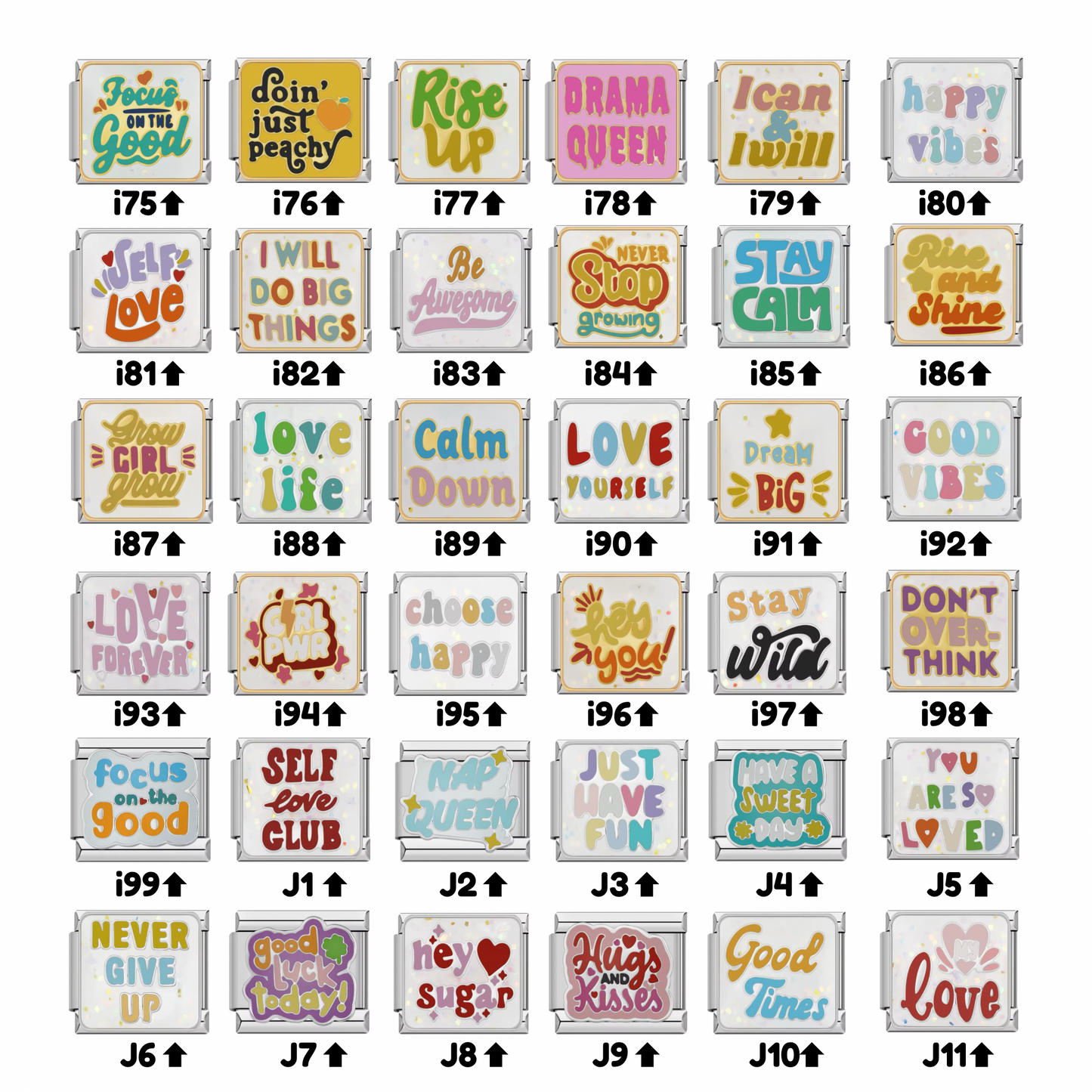 Positive Messages - Italian Charms