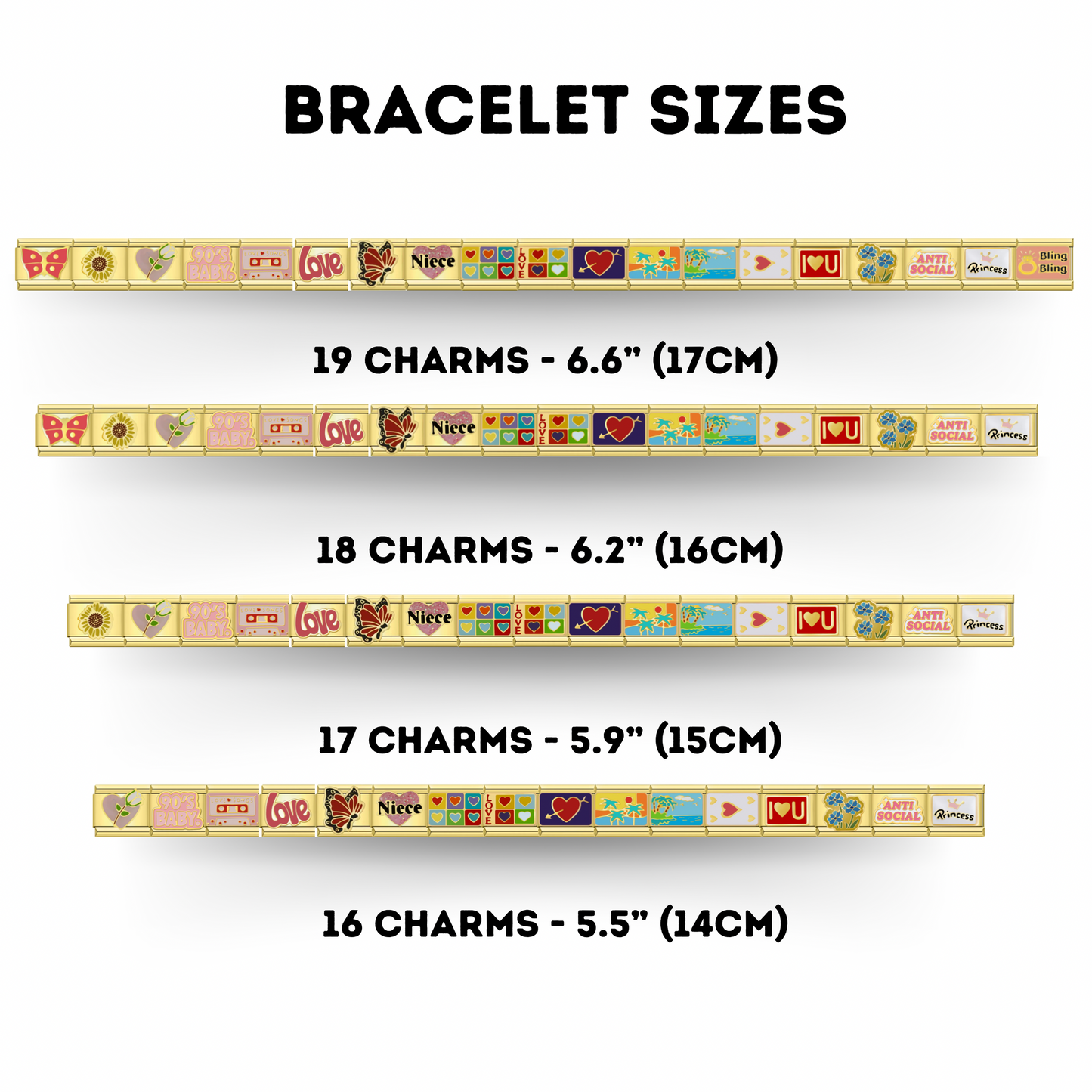 Gold Assorted - Italian Charms