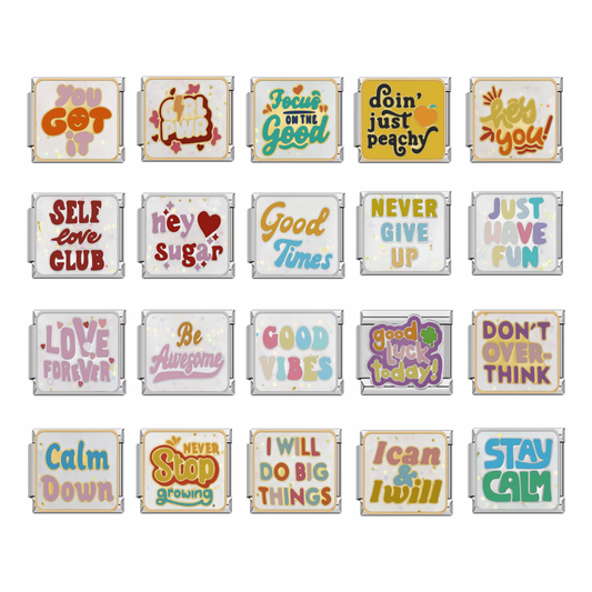 Positive Messages - Italian Charms