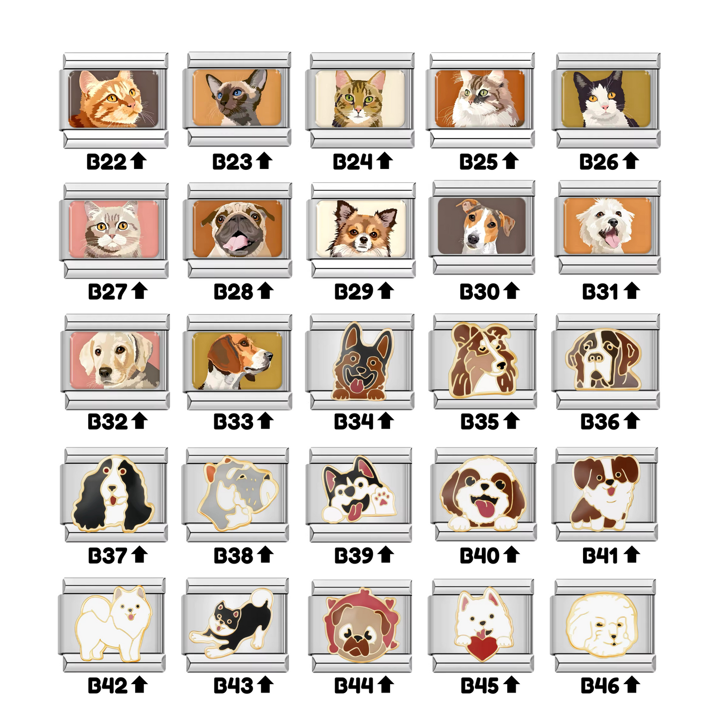 Silver Pets - Italian Charms