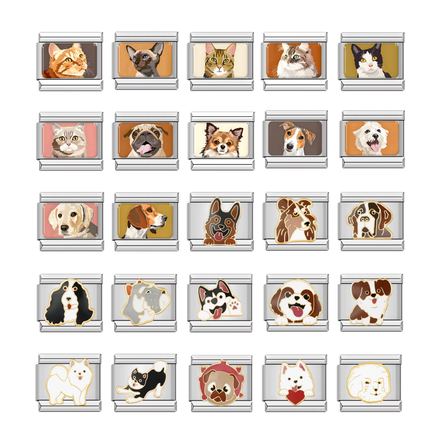 Silver Pets - Italian Charms